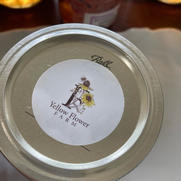 One half pint jar of strawberry kiwi ginger jam from Yellow Flower Farm. Yum - Picture 4 of 5